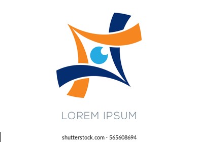 Modern Eye Symbol. It can be used in many aspects of modern and stylish eye image