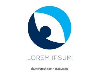 Modern Eye Symbol. It can be used in many aspects of modern and stylish eye image