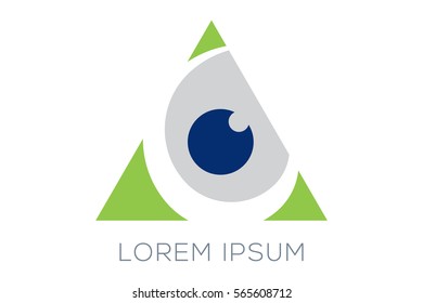 Modern Eye Symbol. It can be used in many aspects of modern and stylish eye image