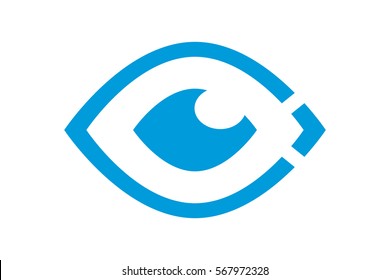 Modern Eye Symbol. It can be used in many aspects of modern and stylish eye image
