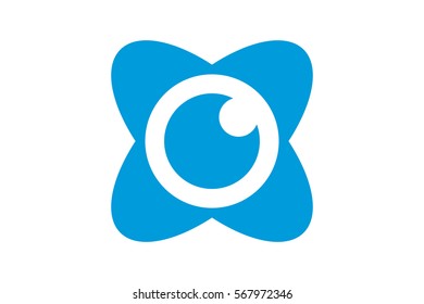 Modern Eye Symbol. It can be used in many aspects of modern and stylish eye image
