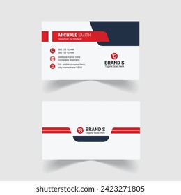 Modern, eye-catching creative design corporate business card template
