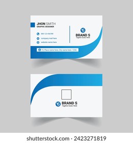 Modern, eye-catching creative design corporate business card template