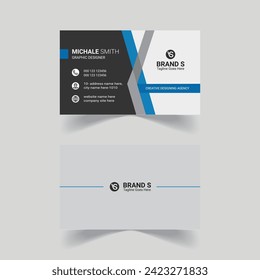 Modern, eye-catching creative design corporate business card template