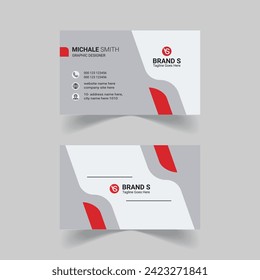 Modern, eye-catching creative design corporate business card template
