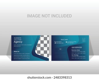 Modern Eye-Catching Simple Business Creative Corporate Travel Education Post Card Design