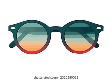 modern eyewear for summer elegance icon isolated