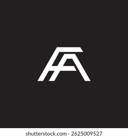 Modern FA letter vector logo design.
