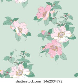 Modern fabric design pattern. Floral pattern for your design. Vector  illustration. Modern seamless pattern for interior decoration, wrapping paper, graphic design and textile. Background.