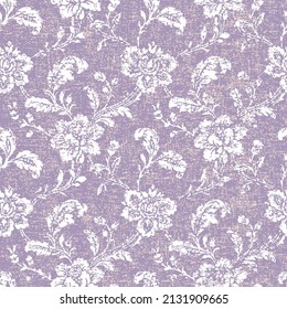 Diseño de tejidos modernos. Patrón floral para su diseño. Ilustración. Patrón moderno y sin fisuras para la decoración interior, la ropa y el tejido. fondo púrpura.