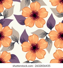 Patrón de diseño de tela moderna. Patrón floral para su diseño. Ilustración vectorial. Modelo inconsútil moderno para la decoración interior, papel de embalaje, Diseño gráfico y materia textil. Antecedentes.