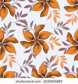 Padrão de design de tecido moderno. Padrão floral para o seu design. Ilustração vetorial. Padrão moderno sem emenda para decoração de interiores, papel de embrulho, design gráfico e têxtil. Histórico.
