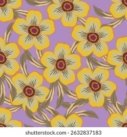 Patrón de diseño de tela moderna. Patrón floral para su diseño. Ilustración vectorial. Modelo inconsútil moderno para la decoración interior, papel de embalaje, Diseño gráfico y materia textil. Antecedentes.