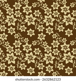 Modern fabric design pattern. Floral pattern for your design. Vector illustration. Modern seamless pattern for interior decoration, wrapping paper, graphic design and textile. Background.