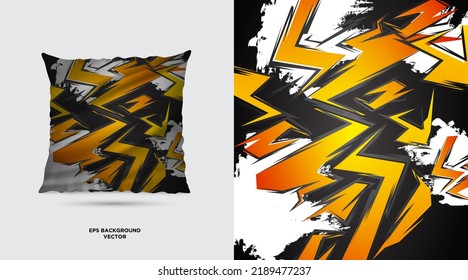 Modern Fabric textile pattern design template vector. Fantastic Fabric Painting Designs For Pillow Covers vector