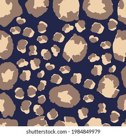 Modern Fabric Texture, Wild Fur Repeat Pattern. Elegant Cheetah Safari Seamless Leopard Print. Cool Animal Skin Fashion Pattern. Leopard Print Seamless Vector Design. Cheetah Textile Background.