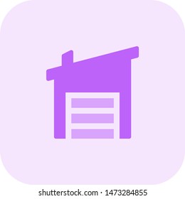 Modern fabric warehouse for large boxed pile storage facility
