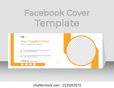 Modern Facebook Banner and cover ads, can use for social media, Web Banner template, 