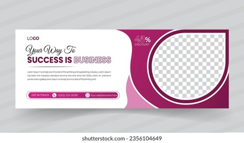 Modern Facebook Cover Design Template, Banner Template and Web Banner Template Design for Social Media Post,with image folder.