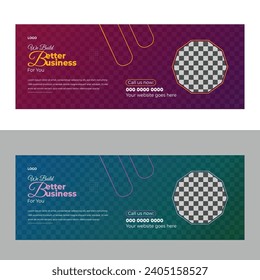 Modern facebook cover page design
