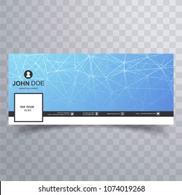 Modern facebook timeline banner technology design