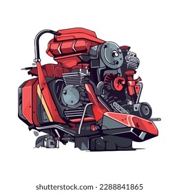 modern and factory equipment isolated