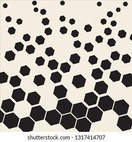 Modern Fading Solid Hexagon Wallpaper Background