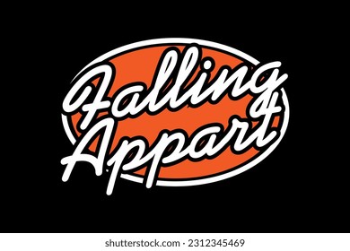 Modern falling apart streetwear graphic design ideas template