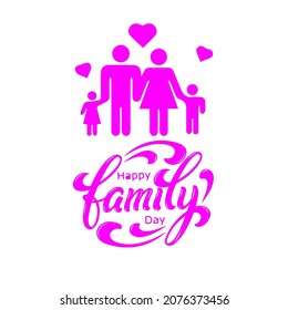 modern family day vector design
