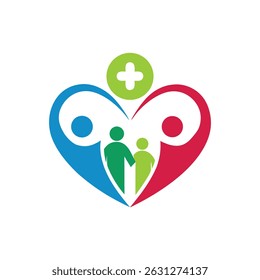 Modern Family Embrace Circle Logo for Parenting Brands