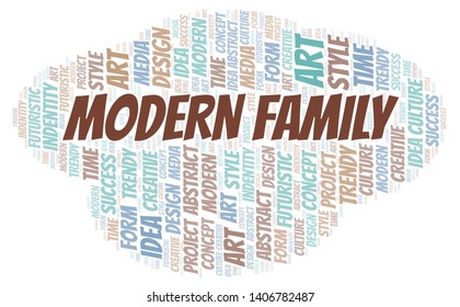 Modern Family word cloud. Wordcloud made with text only.