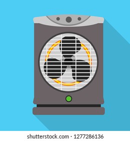 Modern fan heater icon. Flat illustration of modern fan heater vector icon for web design