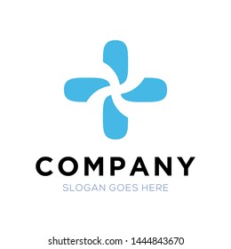 Modern Fan Logo Design Template