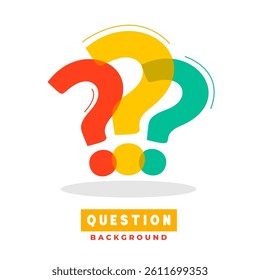 modern FAQ query sign background for social help or communication vector