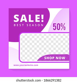 Modern Fashion Advertisement: Elevate your digital presence with this striking illustration on a purple background. Perfect for web banners, offering a contemporary touch for fashion businesses.