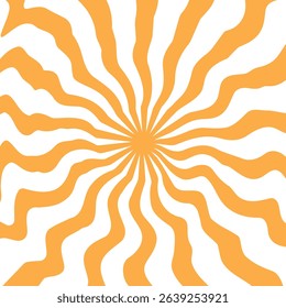 Modern fashion background with deformed rays. Vector template with for banner, postcard, invitation, advertising.