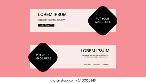 Modern fashion banner. Vector,eps 8 template. Just drag and drop!