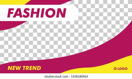 Modern Fashion Beauty Banner Template Design Vector