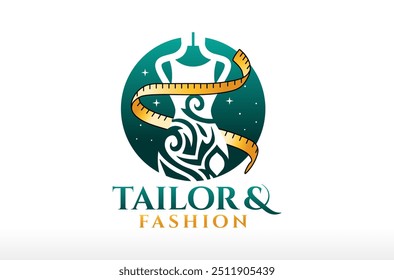 Modern Fashion Clothing And Tailor Logo Design Vector Icon Symbol Illustrations. Multifunctional Logo that can be used in many apparel fashion business companies and services. its a creative fun cool.