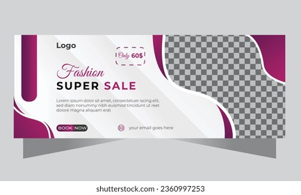 Modern fashion Facebook cover design 