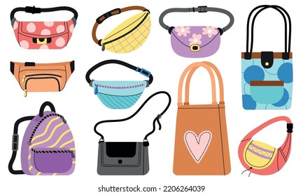 Women bag thin line icon girl and purse handbag Vector Image