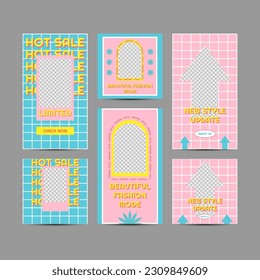 Modern fashion sale social media post templates. Editable Modern Template. Discount Promo Template. Social Media Post Template. Social Media Banner