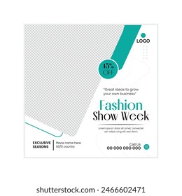 modern fashion show post design template