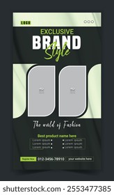 Modern Fashion social media Instagram stories banner template
