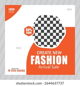 Modern fashion social media instagram post