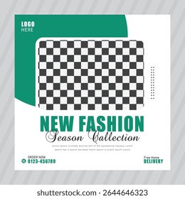 Modern fashion social media instagram post