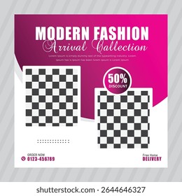 Modern fashion social media instagram post