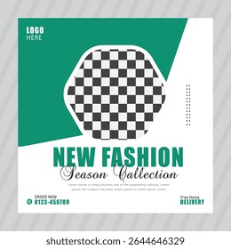 Modern fashion social media instagram post