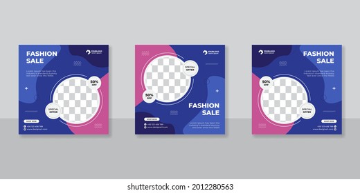 Modern Fashion social media post templates	