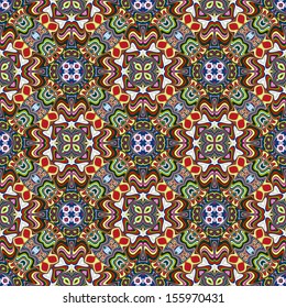 Modern fashion textile pattern from South Asia, seamless in vivid and bright colors